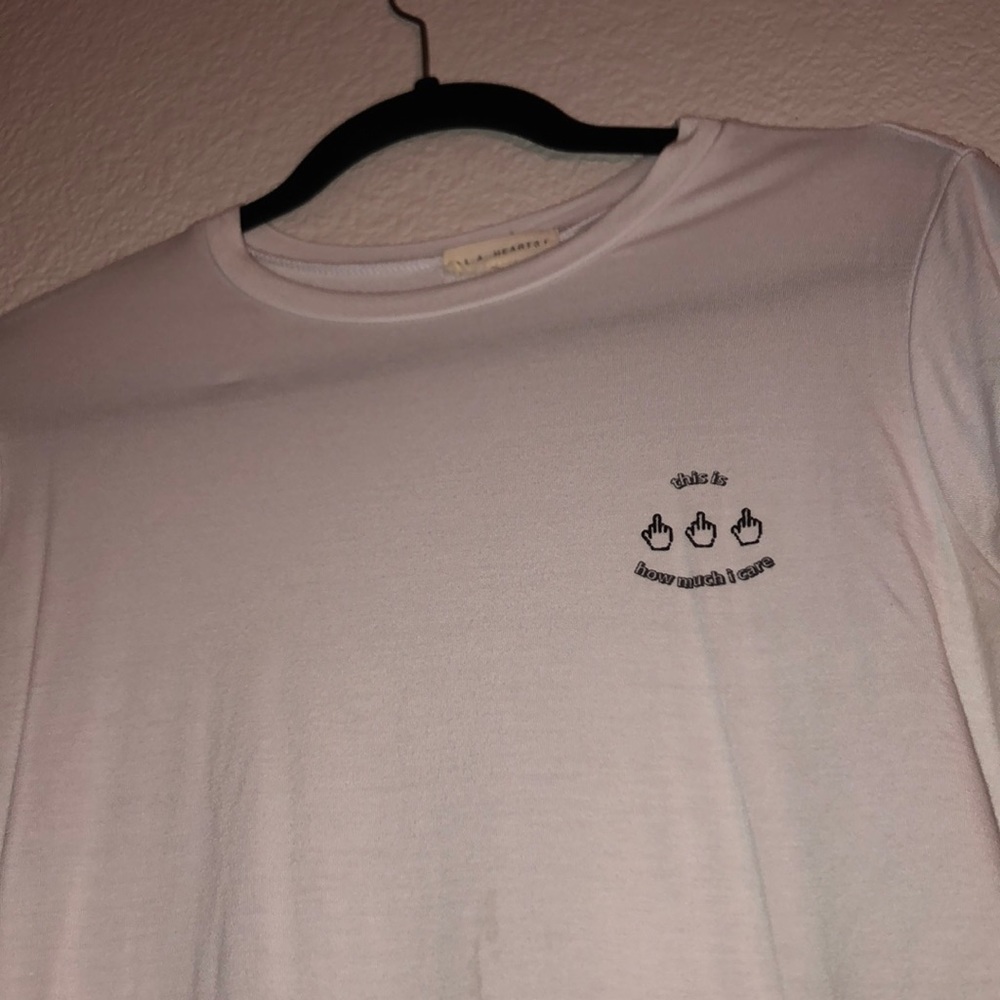 LA hearts crop top